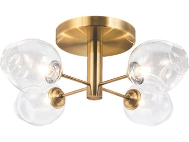Dainolite Abii 4-Light Vintage Bronze Semi Flush Mount DNABI204SFVBCLR