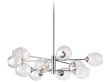 Dainolite Abii 12-Light Polished Chrome Globe Tiered Chandelier DNABI3312PPC