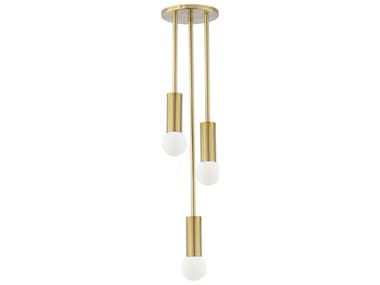 Dainolite Adams 3-Light Aged Brass Mini Pendant DNADS63PAGB
