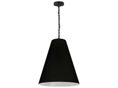 Dainolite Anaya 1-Light Matte Black Drum Pendant DNANAMMB797