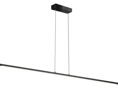 Dainolite Array 1-Light Matte Black Linear Island Pendant DNARY3830LEDHPMB