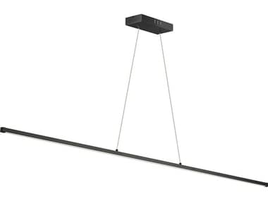 Dainolite Array 1-Light Matte Black Linear Island Pendant DNARY4830LEDHPMB