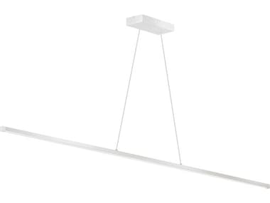 Dainolite Array 1-Light Matte White Linear Island Pendant DNARY4830LEDHPMW
