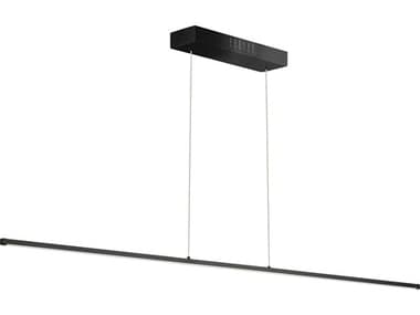 Dainolite Array 1-Light Matte Black Linear Island Pendant DNARY7256LEDHPMB