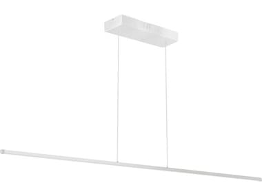 Dainolite Array 1-Light Matte White Linear Island Pendant DNARY7256LEDHPMW