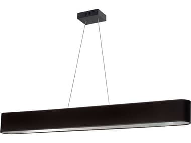 Dainolite Aubrey 1-Light Matte Black Silver Linear Island Pendant DNAUBR5030HPMB697