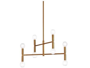 Dainolite Ava 8-Light Vintage Bronze Linear Tiered Chandelier DNAVA188CVB