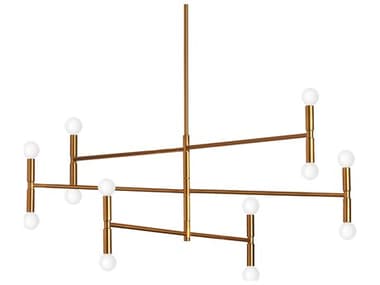 Dainolite Ava 12-Light Vintage Bronze Linear Tiered Chandelier DNAVA4012CVB