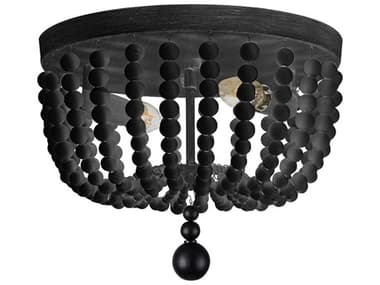 Dainolite Bridget 2-Light Matte Black Flush Mount DNBGT132FHMB