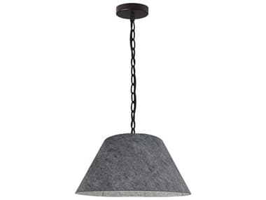 Dainolite Brynn 1-Light Grey Black Pendant DNBRYSBK500