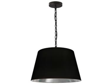 Dainolite Brynn 1-Light Black Silver Pendant DNBRYSBK697