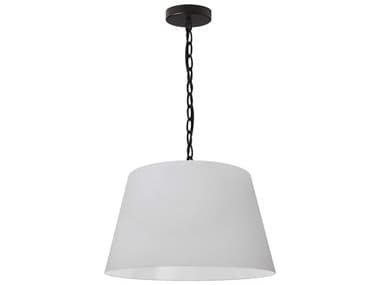 Dainolite Brynn 1-Light Black White Pendant DNBRYSBK790