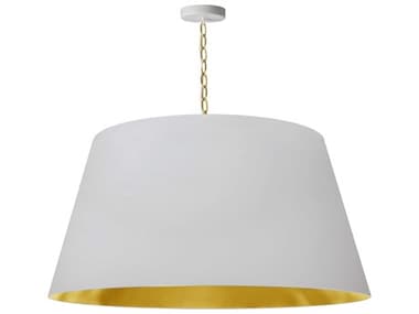Dainolite Brynn 1-Light Aged Brass Gold Drum Pendant DNBRYXLAGB692
