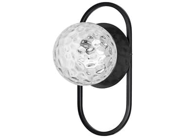 Dainolite Burlat 1-Light Matte Black Wall Sconce DNBUR121WMBCLR