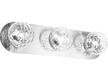 Dainolite Burlat 3-Light Polished Chrome Vanity Light DNBUR3WPCCLR