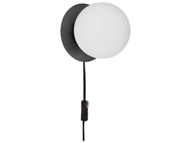 Dainolite Burlat 1-Light Matte Black Wall Sconce DNBUR61WMBWH