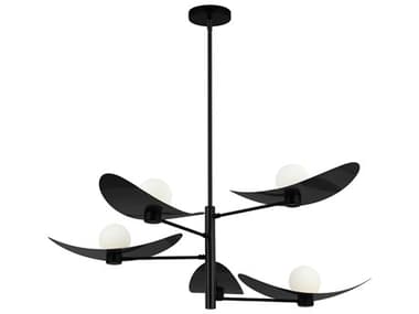 Dainolite Christobel 5-Light Matte Black Chandelier DNCBL405CMB