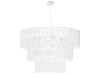 Dainolite Cadelaria 4-Light White Matte Tiered Chandelier DNCDL404CMWWH