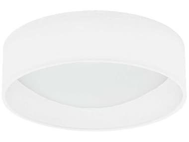 Dainolite Corinne 1-Light Ivory White Drum Flush Mount DNCFLD1114198F