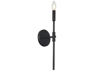 Dainolite Cinthia 1-Light Matte Black Wall Sconce DNCIN161WMB