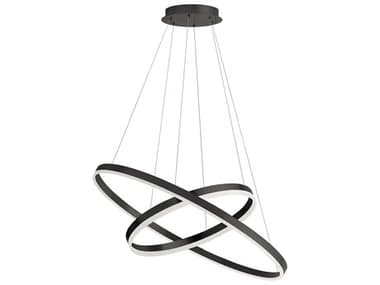 Dainolite Circulo 1-Light Matte Black Round Pendant DNCIR1497CMB
