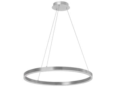 Dainolite Circulo 1-Light Silver White Round Pendant DNCIR2434CSV
