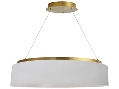 Dainolite Circulo 1-Light Aged Brass Round Pendant DNCIR2634CAGB790