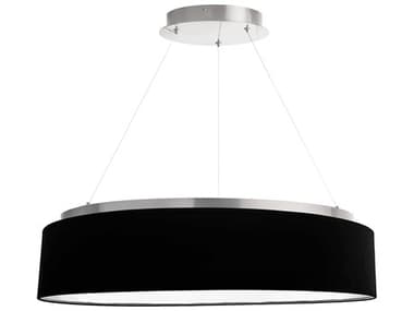 Dainolite Circulo 1-Light Black Silver Round Pendant DNCIR2634CSV797