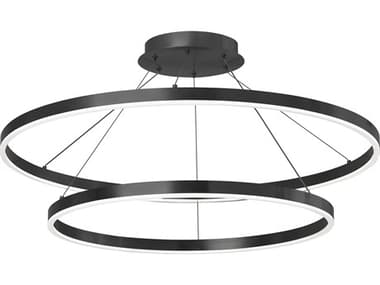 Dainolite Circulo 1-Light Matte Black Round Pendant DNCIR3397CMB