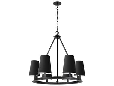 Dainolite Colby 6-Light Matte Black Chandelier DNCLB306CMB797