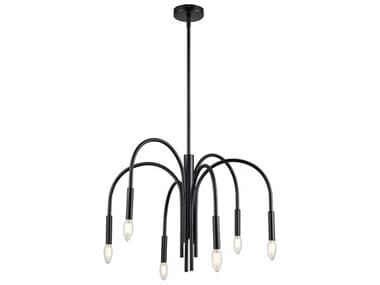 Dainolite Callway 6-Light Matte Black Chandelier DNCLY246CMB