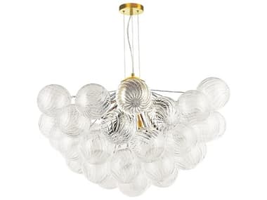 Dainolite Charlize 12-Light Aged Brass Globe Chandelier DNCLZ3612CAGB