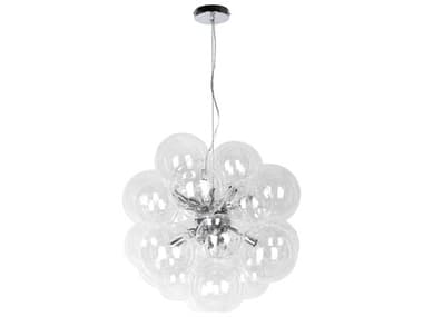 Dainolite Comet 6-Light Polished Chrome Globe Sputnik Chandelier DNCMT206PCLRPC