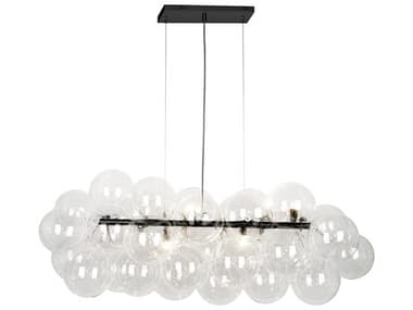 Dainolite Comet 10-Light Matte Black Globe Island Pendant DNCMT418HPCLRMB