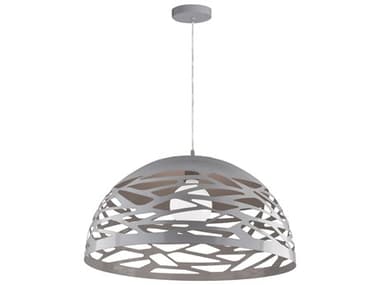 Dainolite Coral 1-Light Grey Dome Pendant DNCOR161PMN