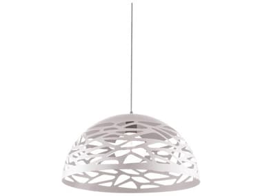 Dainolite Coral 1-Light Matte White Dome Pendant DNCOR161PWH