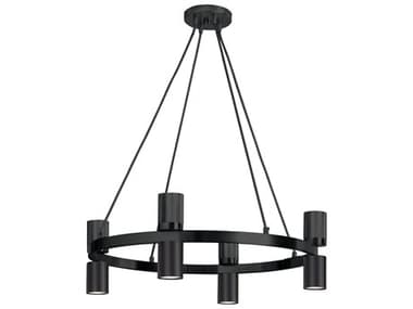 Dainolite Cerelia 8-Light Matte Black Geometric Chandelier DNCRL248CMB