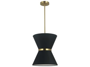 Dainolite Caterine 1-Light Black Aged Brass Gold Mini Pendant DNCTN121PAGB797