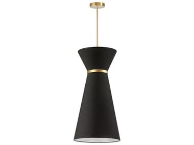 Dainolite Caterine 1-Light Black Aged Brass Gold Pendant DNCTN141PAGB797
