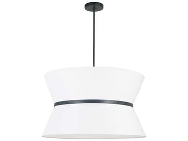 Dainolite Caterine 4-Light Matte Black White Pendant DNCTN244CMB790