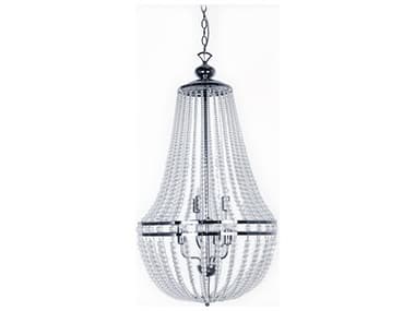 Dainolite Dawson 6-Light Polished Chrome Empire Chandelier DNDAW386CPCCLR