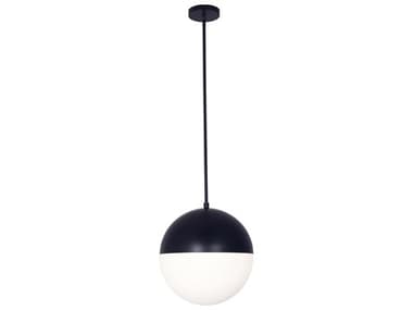 Dainolite Dayana 3-Light Matte Black Globe Pendant DNDAY143PMB