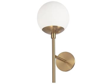 Dainolite Dayana 1-Light Aged Brass Wall Sconce DNDAY161WAGB