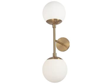 Dainolite Dayana 2-Light Aged Brass Wall Sconce DNDAY232WAGB