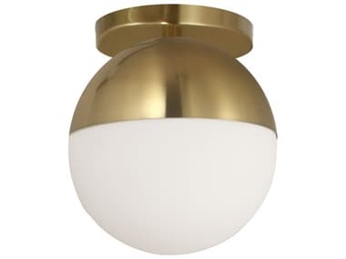 Dainolite Dayana 1-Light Aged Brass Globe Flush Mount DNDAY71FHAGB