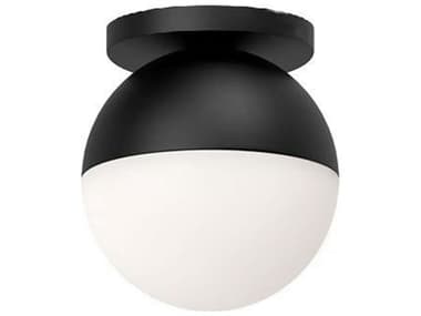 Dainolite Dayana 1-Light Matte Black Globe Flush Mount DNDAY71FHMB