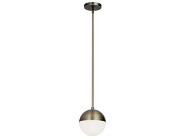 Dainolite Dayana 1-Light Antique Brass Globe Mini Pendant DNDAY71PAB