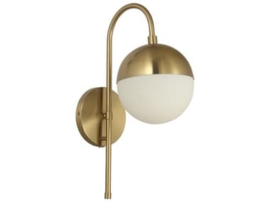 Dainolite Dayana 1-Light Aged Brass Wall Sconce DNDAY71WAGB