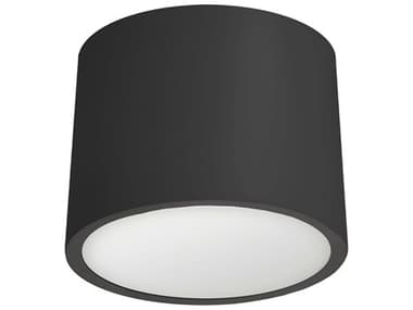 Dainolite Echo 1-Light Matte Black Cylinder Flush Mount DNECOC1015MB