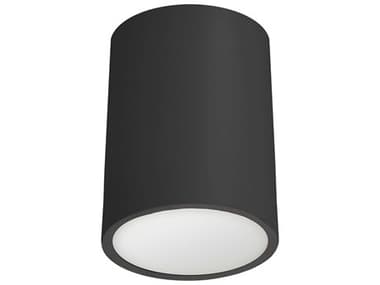 Dainolite Echo 1-Light Matte Black Cylinder Flush Mount DNECOC512MB